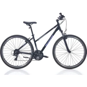 T0017FS-L 28 Jant 24 Vites 43 cm V-Fren Trekking Bisikleti-Siyah-Lila