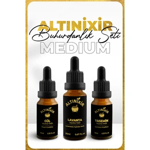 Buhurdanlık Seti Medium (Lavanta, Yasemin, Gül)