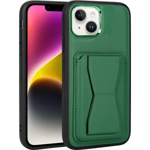Kny Apple Iphone 14 Plus Kılıf Kart Koymalı Standlı Suni Deri Memo Kapak