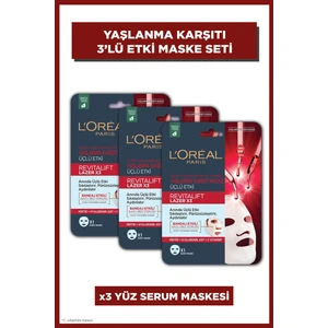 L'Oréal Paris L'oreal Paris revitalift Lazer X3  Maske 3lü Set