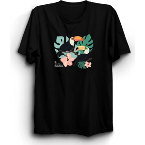 The Fame Tukan Kuşu, Toucan Bird, Koşulsuz Sevgi, Ruh Eşi ve Aşk Sayı Sekanslı Tişört