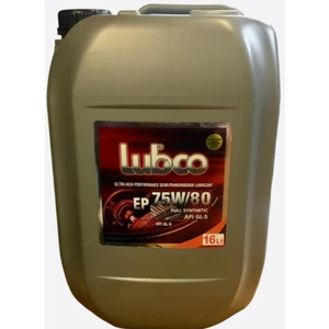 Lubco 75W-90 Full Sentetik Şanzuman Mekanik Dişli Yağı 16 Litre Bidon (Ü.t 2024)