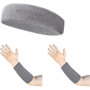 By Leon 1982 Sporcu Havlu Bandana Headband ve 2 Adet Uzun Basketbol Tenis Futbol Için