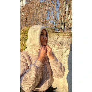 Triko Ipli Balaclava Unisex Tesettüre Uygun