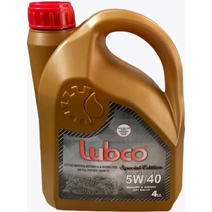 Lubco Tam Sentetik 5W40 4 Litre Motor Yağı ( Üretim Yılı: 2023)