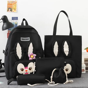 Tavşan Detaylı Çanta Seti-5 Parçalı Set (Yurt Dışından)
