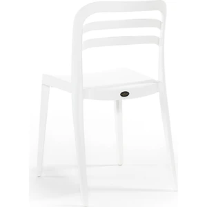 Aspen Bahçe Balkon Renkli Sandalye Beyaz 4'lü Set