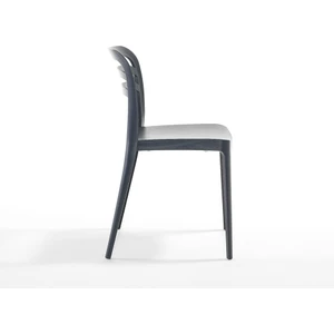 Aspen Bahçe Balkon Renkli Sandalye Antrasit 6'lı Set