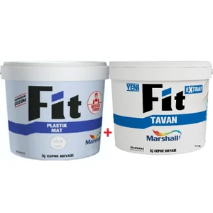 Fit Plastik Iç Cephe Boyası 3.5 kg + Marshall Fit Extra Tavan Boyası 3.5 kg