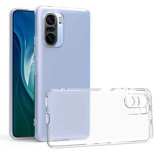 Xiaomi Redmi K40 Kamera Korumalı Şeffaf Yumuşak Silikon Kılıf