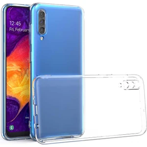 Samsung Galaxy A50 Kamera Korumalı Şeffaf Yumuşak Silikon Kılıf