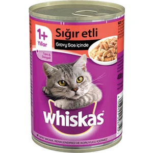 6 Adet Whiskas Biftekli Konserve- 400GR