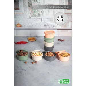 Aes Home Çok Amaçlı 8'Li Mini Saklama Kabı 0.28 Lt X 8 Adet