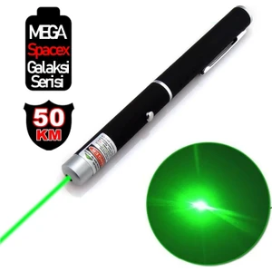 L-5867 Mega Spacex Galaxy Serisi Yeşil Lazer Pointer 3000 Mw 532MM 50 Km Etkili