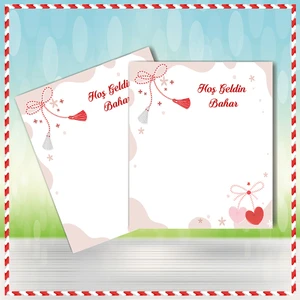 Tuğset Etiket Marteniçka Bileklik Kartı 10X9 cm 20 Adet  M2(Bileklik Dahil Değildir) Şans Bilekliği Kartı
