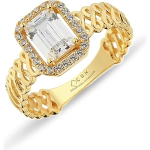 ÇGK KUYUMCULUK  Sonsuzluk Baget Yüzük CGKYZK0089