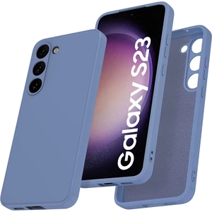 Samsung Galaxy S23 İçin İnce Sıvı Silikon Telefon Kılıfı - Gri (Yurt Dışından)