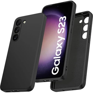 Samsung Galaxy S23 İçin İnce Sıvı Silikon Telefon Kılıfı - Siyah (Yurt Dışından)