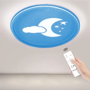 Ömür Avize Mavi Gökyüzü Çocuk Odası Ledli Kumandalı Avize