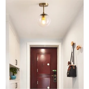 Ömür Avize Crescent Globe Camlı Tekli Avize