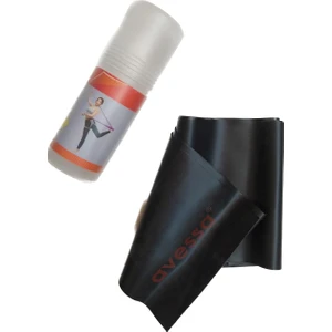 Pb-35 Pvc Tüpte Lateks Hafif Direnç Pilates Bandı Egzersiz Direnç Lastiği Sarı 1 Adet