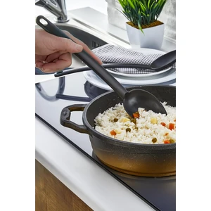 Teflon Servis Kaşık -220 Dereceye Kadar Dayanıklı- Siyah