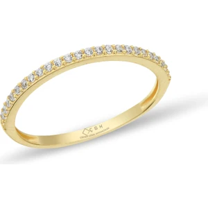 ÇGK KUYUMCULUK Yarım Tur Çıtır Altın Yüzük CGKYZK0092