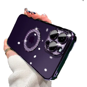 Apple iPhone 14 Pro Kılıf Prıltılı Çıkartılabilir Kamera Lens Korumalı Esta Kapak