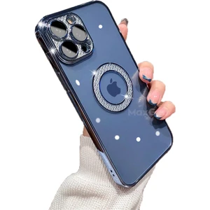 Apple iPhone 14 Pro Max Kılıf Prıltılı Çıkartılabilir Kamera Lens Korumalı Esta Kapak