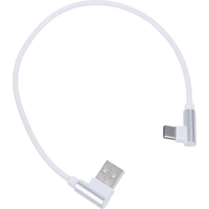 Type Kablo 90 Derece Sağ Açılı Cep Telefonu Type Kablo Hızlı Şarj Kablosu - Beyaz (Yurt Dışından)