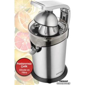 Freshup Inox Çıkarılabilir Paslanmaz Çelik Döküm Tutma Kolu Narenciye Meyve Sıkacağı