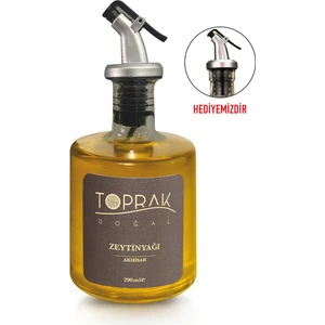 Toprak Doğal Zeytinyağı İlk Hasat 290 ml - Sızma Premium Zeytinyağı, Soğuk Sıkım Zeytinyağı , Şişe Ucu Yağdanlık