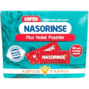 Abfen Nasorinse Plus Yedek Poşetler Yüksek Hacimli Nazal Yıkama 50’li