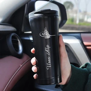 NRD Life Kişiye Özel Isim Baskılı Çelik Termos Mug Bardak Siyah ( 500 ml )