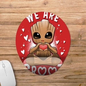 We Are Groot Guardians Of The Galaxy - Sevgili Bilek Destekli Mousepad Model - 1 Oval