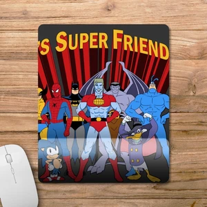 90'ların Süper Kahramanları Spider Man Batman Sonic Bilek Destekli Mousepad Model - 1