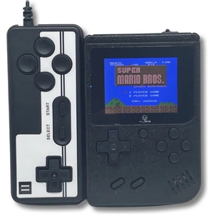 Retro El Atarisi 400 Oyunlu Nostalji Oyun Konsolu 2 Kişilik Siyah