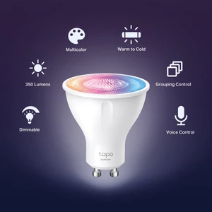 Tapo L630, Akıllı Wi-Fi Spot Işığı, Ayarlanabilir Parlaklık, Çok Renkli, GU10 Lamba Tabanı, Uzaktan Kumanda, Enerji Tasarrufu, Alexa ve Google Home ile Çalışır, Hub Gerektirmez