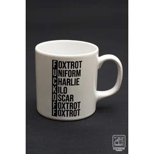 Askeri Alfabe Mug , Nato Alfabe Kupa (Fckoff)