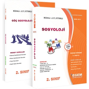 Egem Eğitim Yayınları 2. Sınıf Sosyoloji Konu Anlatımlı Soru Bankası Bahar Dönemi(4. Yarıyıl)