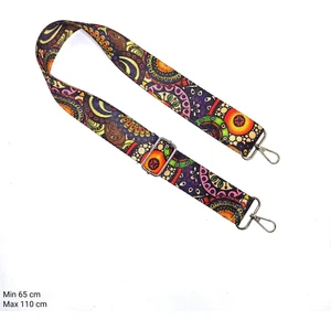 Inci Tuhafiye Vintage Kumaş Ayarlanabilir Çanta Sapı Kancalı (MIN:65CM & MAX:120CM)