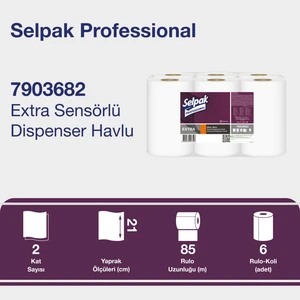 Selpak Professional Sensörlü Havlu 21cm 85mt 6lı