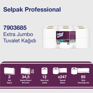 Selpak Professional Extra Jumbo Tuvalet Kağıdı 85mt 12li