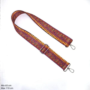 Inci Tuhafiye Vintage Kumaş Ayarlanabilir Çanta Sapı Kancalı (MIN:65CM & MAX:120CM)
