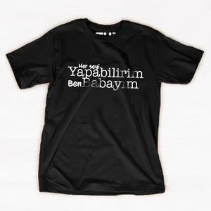 Baba Için Özel Tasarım Pamuklu Bisiklet Yaka Tişört10