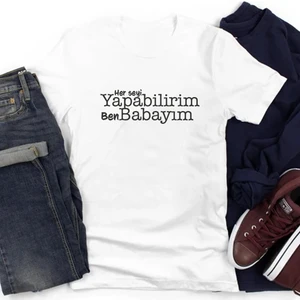Baba Için Özel Tasarım Pamuklu Bisiklet Yaka Tişört10
