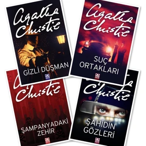 Gizli Düşman - Suç Ortakları - Şampanyadaki Zehir - Şahidin Gözleri - 4 Kitap - Agatha Christie