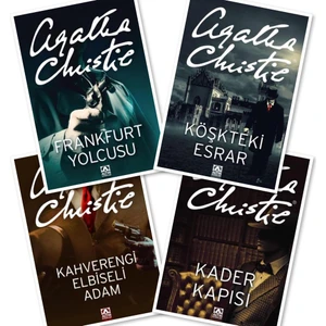 Frankfurt Yolcusu - Köşkteki Esrar - Kahverengi Elbiseli Adam - Kader Kapısı - 4 Kitap - Agatha Christie