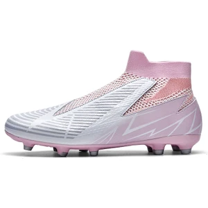 Erkek Spor Futbol Ayakkabısı Krampon - Pembe (Yurt Dışından)