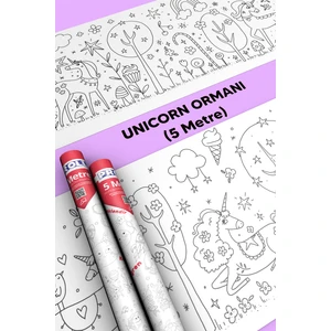 Unicorn Ormanı Boyama Kağıdı